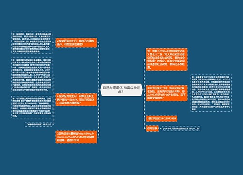 自己办理退休 档案应放在哪？