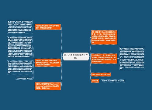 自己办理退休 档案应放在哪？