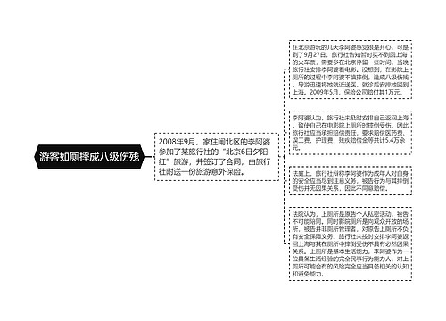 游客如厕摔成八级伤残