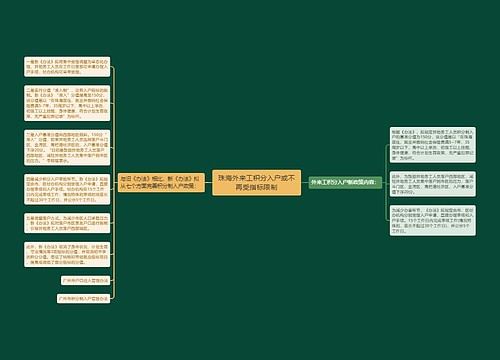 珠海外来工积分入户或不再受指标限制