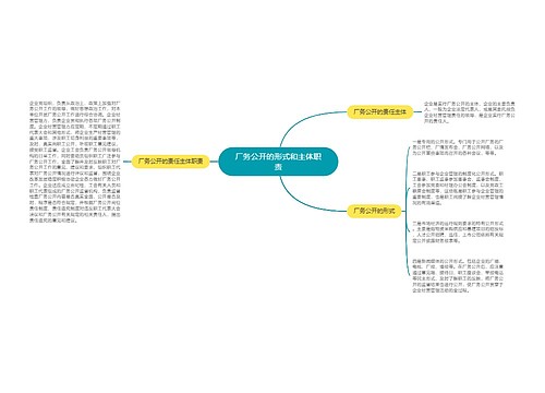 厂务公开的形式和主体职责