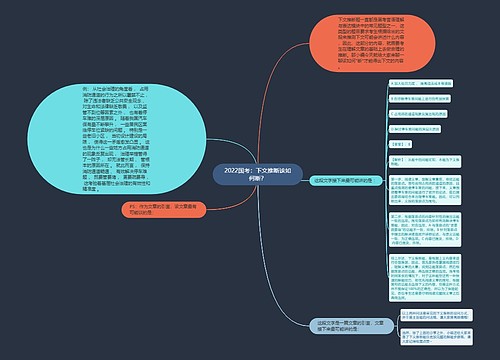 2022国考：下文推断该如何断？