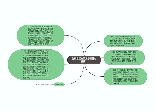 使用童工应依法承担什么责任？