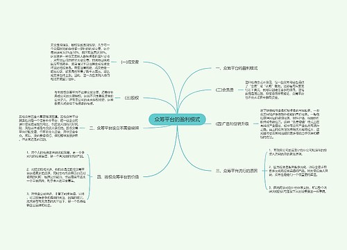 众筹平台的盈利模式