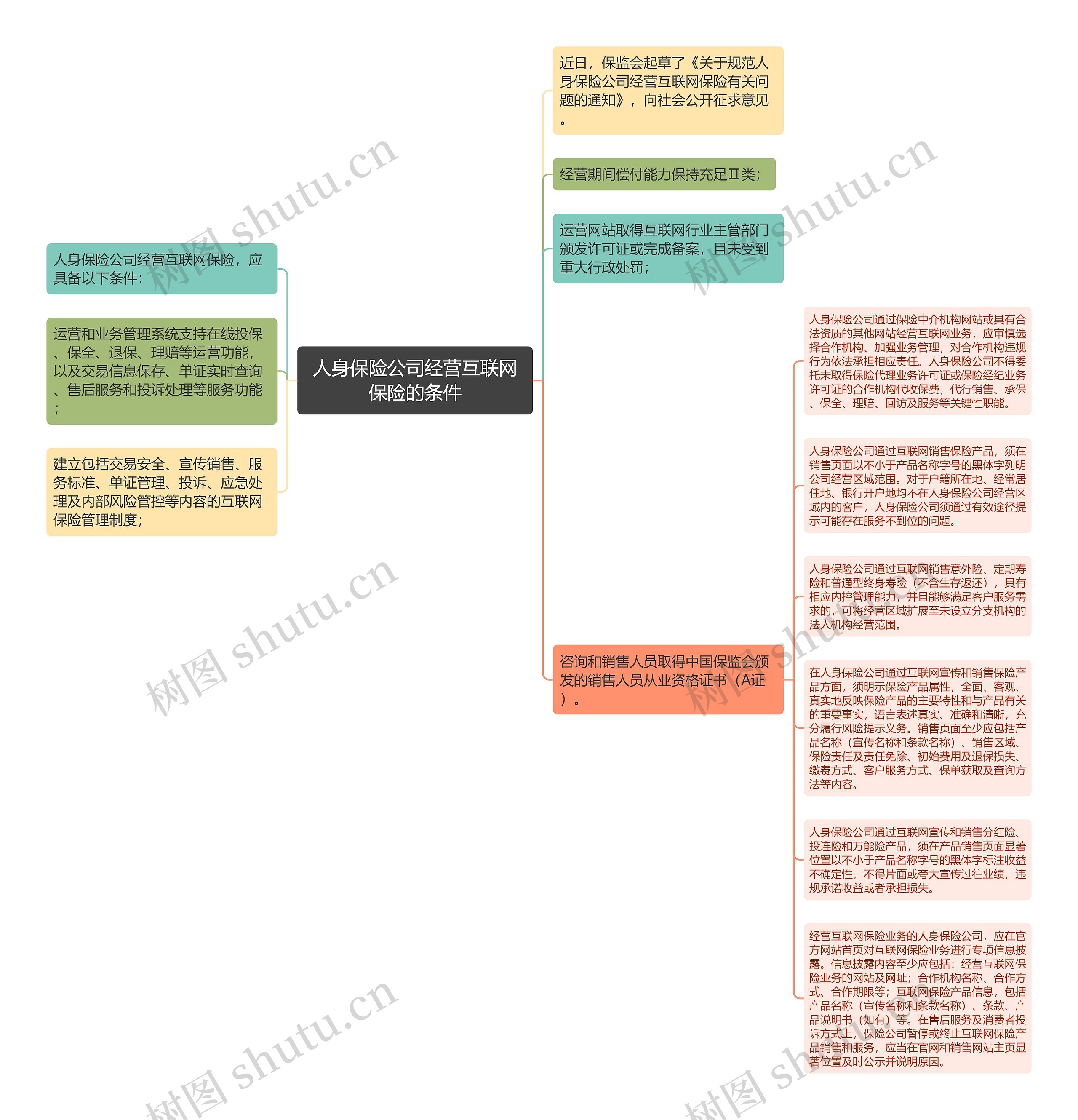 人身保险公司经营互联网保险的条件