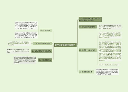 新三板交易规则有哪些？