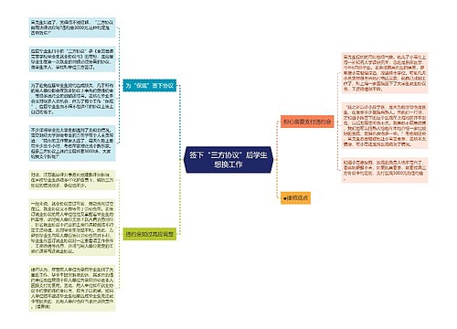 签下“三方协议”后学生想换工作