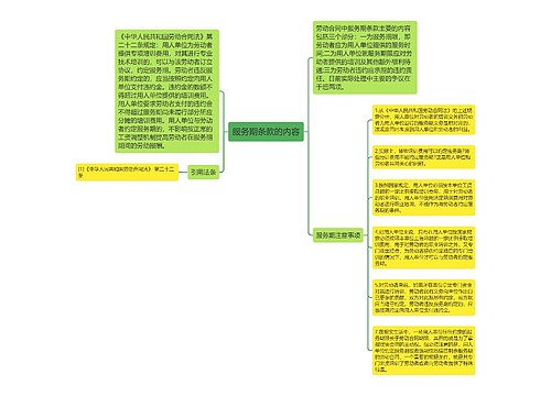 服务期条款的内容