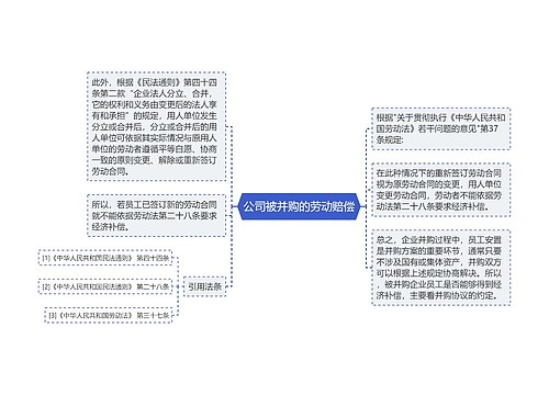 公司被并购的劳动赔偿