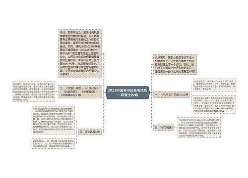 2023年国考申论备考技巧：积累全攻略