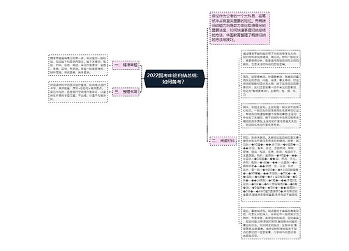 2022国考申论归纳总结：如何备考？