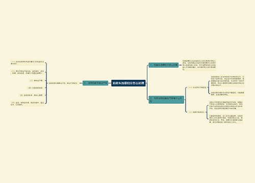 拍卖车违章扣分怎么处理