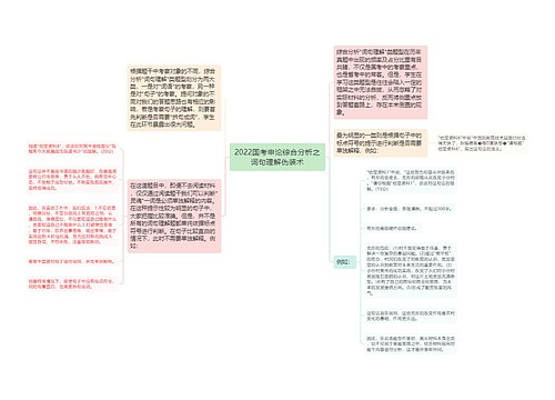 2022国考申论综合分析之词句理解伪装术