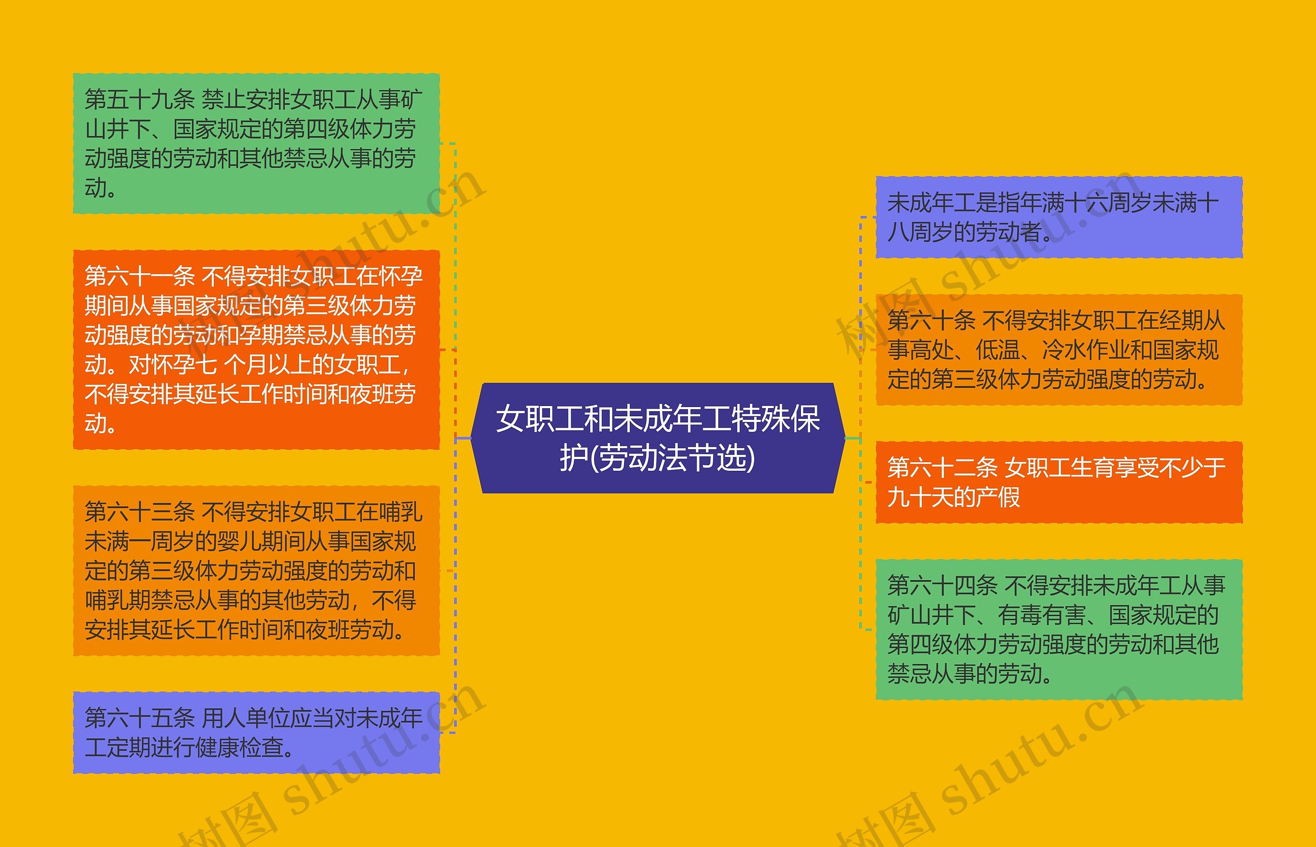 女职工和未成年工特殊保护(劳动法节选)