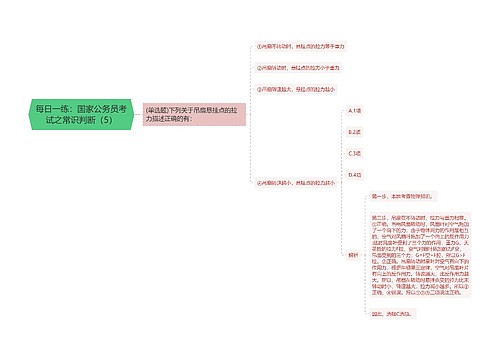 每日一练：国家公务员考试之常识判断（5）