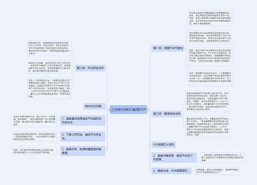 三招教你辨识真假P2P