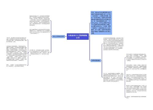 车险业务介入互联网保险公司