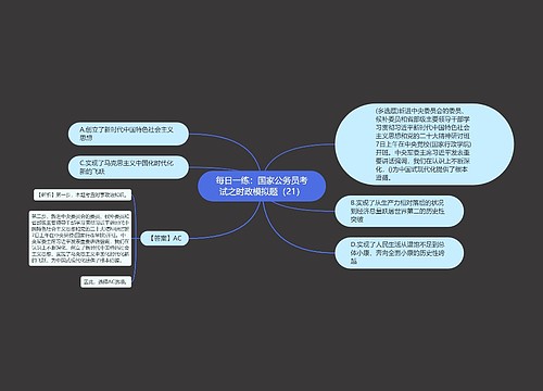 每日一练：国家公务员考试之时政模拟题（21）