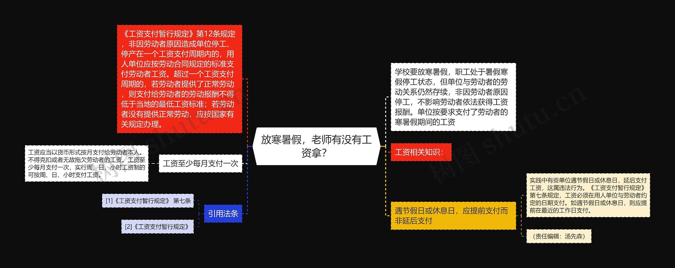 放寒暑假，老师有没有工资拿？