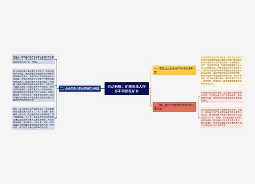 劳动新规：矿难责任人终身不得担任矿长