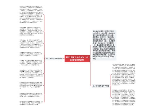 2022国家公务员考试：申论备考冲刺计划