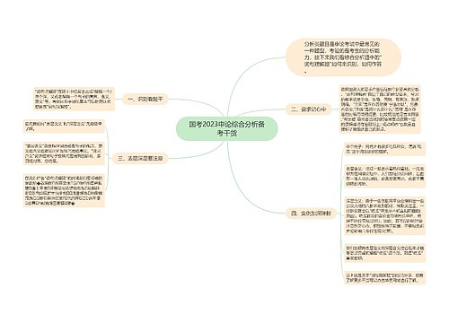 国考2023申论综合分析备考干货