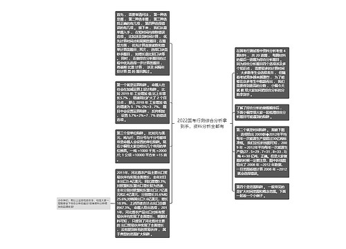 2022国考行测综合分析拿到手，资料分析全都有