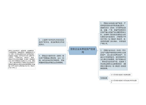 劳务企业未界定资产的使用