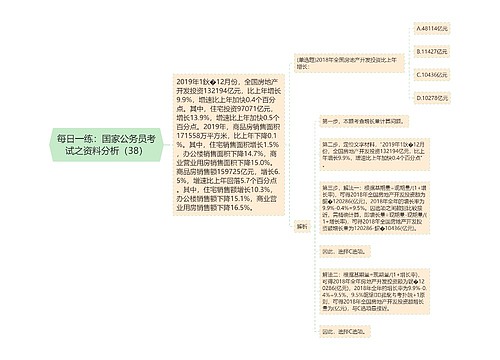 每日一练：国家公务员考试之资料分析（38）