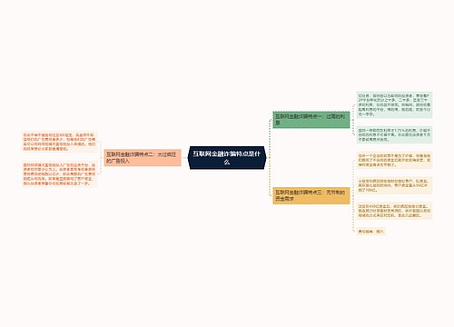 互联网金融诈骗特点是什么