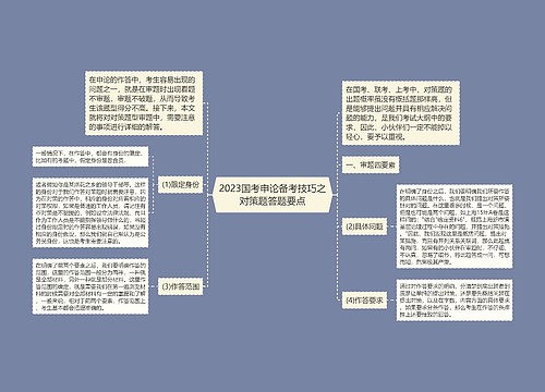 2023国考申论备考技巧之对策题答题要点