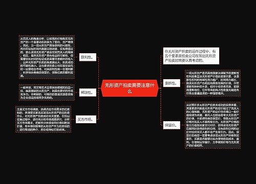 无形资产拍卖需要注意什么