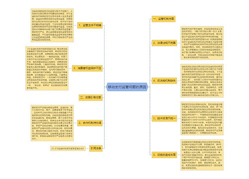 移动支付监管问题的原因