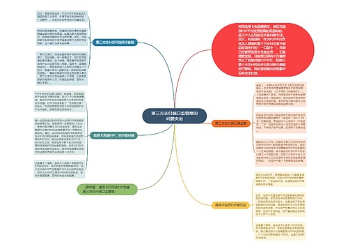 第三方支付端口监管难的问题突出