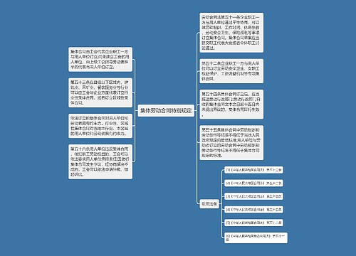 集体劳动合同特别规定