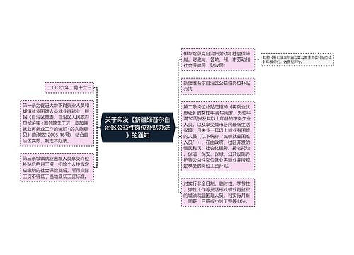 关于印发《新疆维吾尔自治区公益性岗位补贴办法》的通知