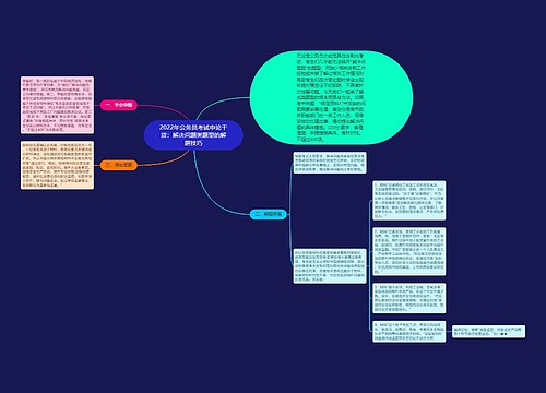 2022年公务员考试申论干货：解决问题类题型的解题技巧