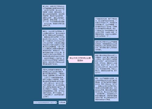 禁止对员工罚款使企业管理更新