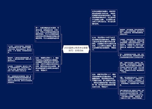 2023国家公务员申论答题技巧：总结归纳