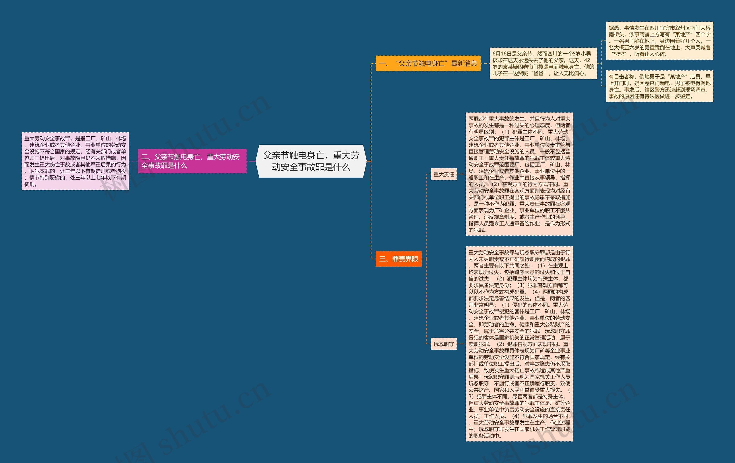 父亲节触电身亡，重大劳动安全事故罪是什么