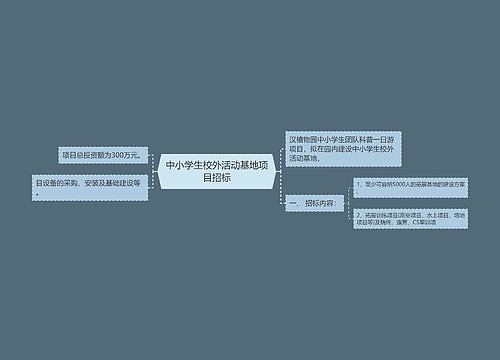 中小学生校外活动基地项目招标