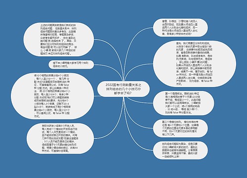 2022国考行测数量关系之排列组合的几个小技巧你都学会了吗？