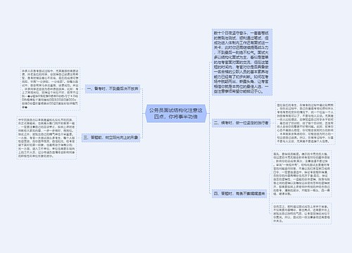 公务员面试结构化注意这四点，你将事半功倍