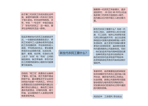 新生代农民工要什么？