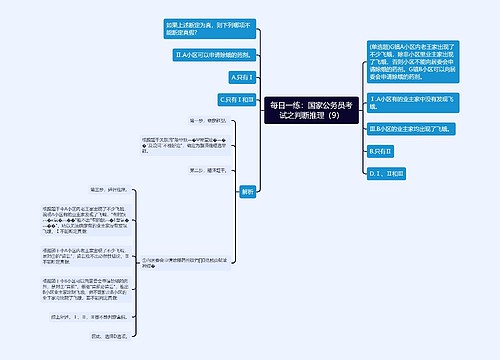 每日一练：国家公务员考试之判断推理（9）