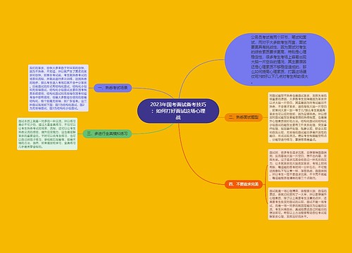 2023年国考面试备考技巧：如何打好面试这场心理战