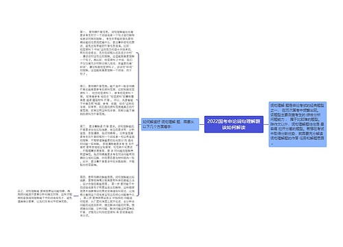 2022国考申论词句理解题该如何解读