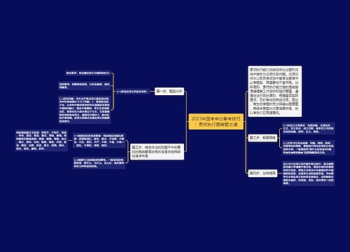 2023年国考申论备考技巧：贯彻执行题破题之道