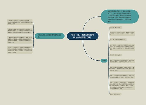每日一练：国家公务员考试之判断推理（41）