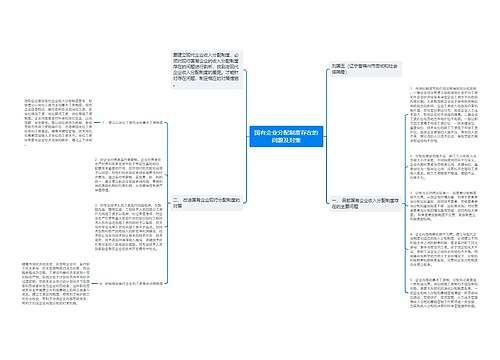 国有企业分配制度存在的问题及对策